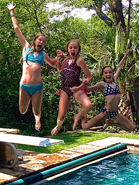 bella_jenna_kathryn_pool_jump_2012 bella_jenna_kathryn_pool_jump_2012